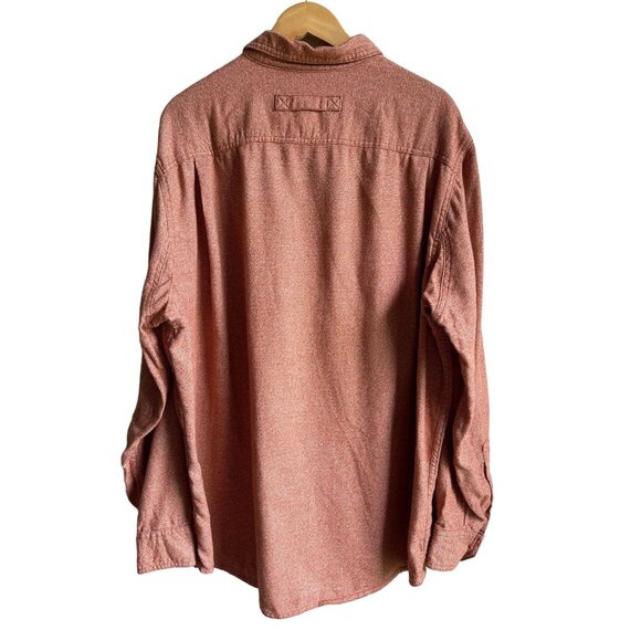 Duluth Trading Company Orange Button Down Long Sleeve Shirt 2XL Slim Fit - Picture 2 of 7